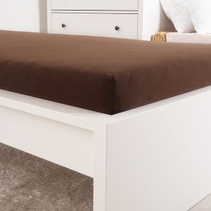 B.E.S. – Petrovice, s.r.o. Prostěradlo JERSEY dětské – Tmavá hnědá Rozměr: 60 x 120