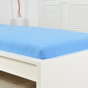 B.E.S. – Petrovice, s.r.o. Prostěradlo Jersey bavlna IDEAL – Nebeská modrá Rozměr: 160 x 200