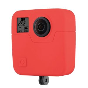 Silikonový kryt pro GoPro Fusion – Červený