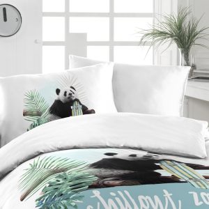 Florella Povlečení Panda Rozměr: 70×90 + 140×200 cm