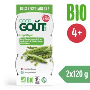 Good Gout BIO Hráškové pyré (2×120 g)