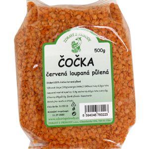 Zdraví z přírody Čočka červená loupaná 500g