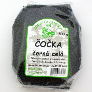 Zdraví z přírody Čočka černá 500g