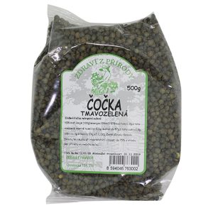 Zdraví z přírody Čočka tmavozelená 500g