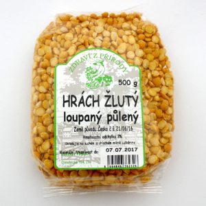 Zdraví z přírody Hrách žlutý loupaný 500g