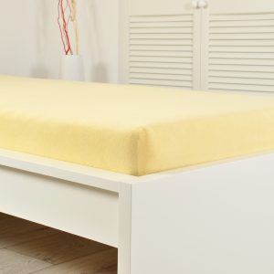 B.E.S. – Petrovice, s.r.o. Prostěradlo FROTÉ dětské – Žlutá Rozměr: 60 x 120