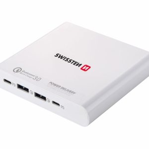 SWISSTEN síťový adaptér, 87 W, PD 3.0 & QC 3.0