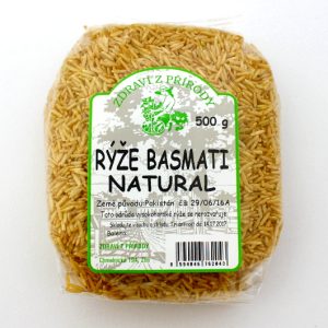 Zdraví z přírody Rýže basmati natural 500g
