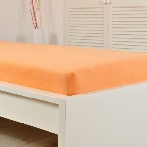 B.E.S. – Petrovice, s.r.o. Prostěradlo FROTÉ dětské – Lososová Rozměr: 60 x 120