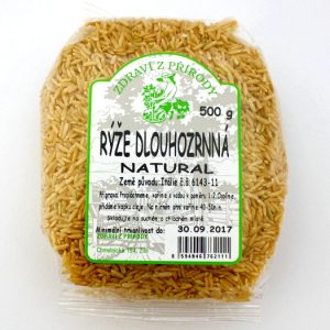 Zdraví z přírody Rýže dlouhozrnná natural 500g