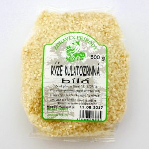 Zdraví z přírody Rýže kulatozrnná bílá 500g