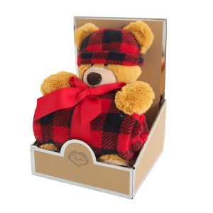 B.E.S. – Petrovice, s.r.o. Deka Peluche 75×90 dárkové balení s plyšovým medvídkem Georgem