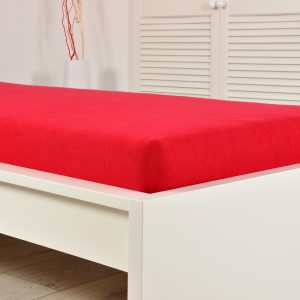 B.E.S. – Petrovice, s.r.o. Prostěradlo FROTÉ dětské – Červená Rozměr: 60 x 120
