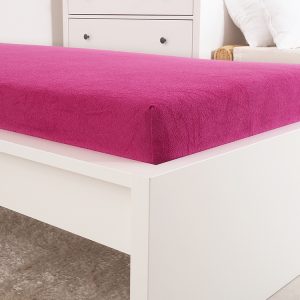 B.E.S. – Petrovice, s.r.o. Prostěradlo FROTÉ dětské – Fuchsiová Rozměr: 60 x 120