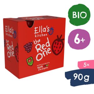 Ella’s Kitchen BIO RED ONE ovocné pyré s jahodami (5×90 g)