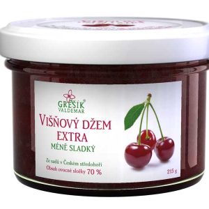 GREŠÍK Džem Višňový Extra méně sladký 215g
