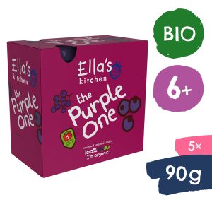 Ella’s Kitchen BIO PURPLE ONE ovocné pyré s černým rybízem (5×90 g)