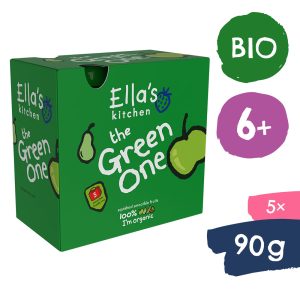 Ella’s Kitchen BIO GREEN ONE Kiwi s jablkem a banánem  (5×90 g)