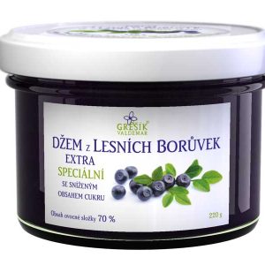 GREŠÍK Džem Z lesních borůvek Extra speciální 220g