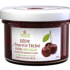 GREŠÍK Džem Z tmavých třešní Extra speciální 210g