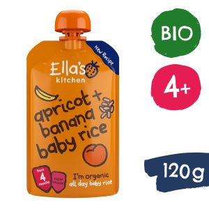 Ella’s Kitchen BIO Dětská rýže, banán a meruňka (120 g)
