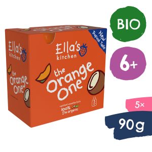 Ella’s Kitchen BIO ORANGE ONE ovocné pyré s mangem (5×90 g)