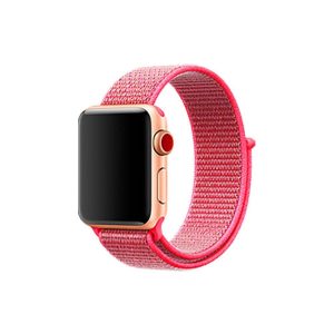 eses Nylonový řemínek pro Apple Watch – Neonově růžový, 42mm, 44mm, 45mm, 49mm