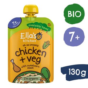 Ella’s Kitchen BIO Kuřátko s kukuřičnou kaší (130 g)