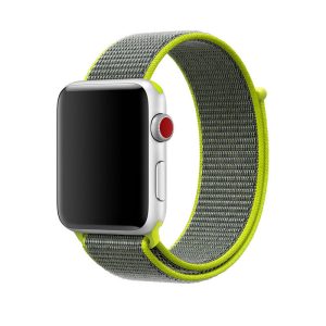 eses Nylonový řemínek pro Apple Watch – Světle žlutý 42mm, 44mm, 45mm, 49mm