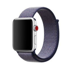eses Nylonový řemínek pro Apple Watch – Tmavě modrý 42mm, 44mm, 45mm, 49mm