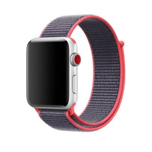 eses Nylonový řemínek pro Apple Watch – Šedo růžový 38mm, 40mm, 41mm