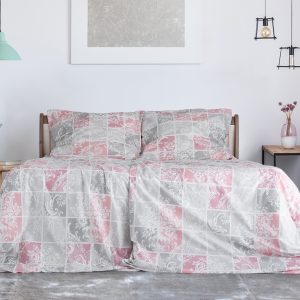 B.E.S. – Petrovice, s.r.o. Bavlněné krepové povlečení české výroby – Piastrella Rozměr: 140 x 220 + 70 x 90