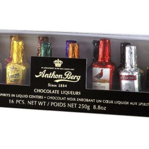 Anthon Berg lahvičky s alkoholem „liqueurs“ 16 ks 250 g