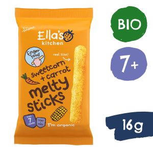 Ella’s Kitchen BIO křupavé tyčky s kukuřicí a mrkví  (16 g)