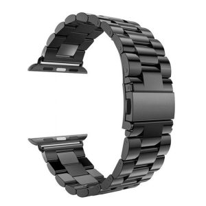 eses Kovový řemínek pro Apple Watch – Černý 42mm, 44mm, 45mm, 49mm