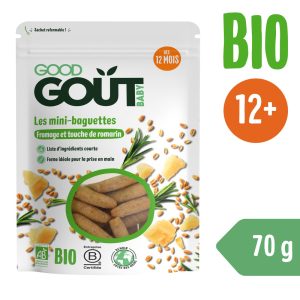 Good Gout BIO Mini bagetky s rozmarýnem a sýrem (70 g)