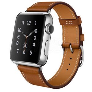 eses Kožený řemínek pro Apple Watch – Hnědý 42mm, 44mm, 45mm, 49mm