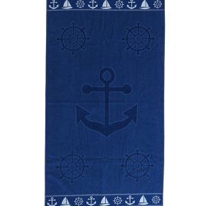 B.E.S. – Petrovice, s.r.o. Plážová osuška velur 70 x 140 cm – Kotva 2 (K-19100)