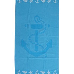 B.E.S. – Petrovice, s.r.o. Plážová osuška velur 70 x 140 cm – Kotva (K-19092)