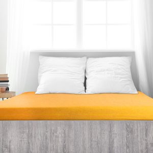 B.E.S. – Petrovice, s.r.o. Prostěradlo Froté PERFECT – Sytá žlutá Rozměr: 120 x 200