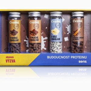 SENS Cvrčci v čokoládě – Dárkový set 4 chutí
