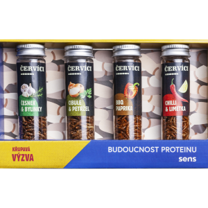 SENS Kořenění červíci – Dárkový set 4 chutí