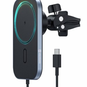 SWISSTEN magnetický držák telefonu do ventilace s bezdrátovou nabíječkou 15 W