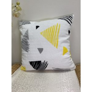 B.E.S. – Petrovice, s.r.o. Bavlněný krepový potah na polštářek 40×40 – vzor Triangle