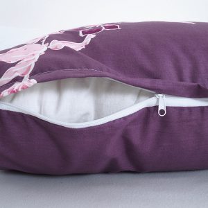 B.E.S. – Petrovice, s.r.o. Bavlněný krepový potah na polštářek 40×40 – vzor Fiori Viola