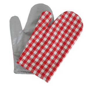 B.E.S. – Petrovice, s.r.o. Kuchyňská chňapka s magnetem a teflonovou vrstvou, 2 ks v balení – vzor Červenobílá kostička