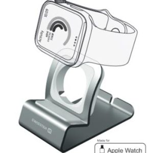 SWISSTEN hliníkový stojánek pro iWatch Barva: Stříbrná