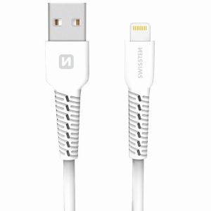 SWISSTEN datový kabel USB / Lightning, délka 1 m Barva: Bílá