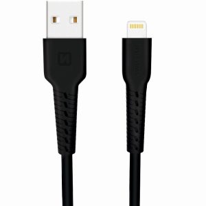 SWISSTEN datový kabel USB / Lightning, délka 1 m Barva: Černá
