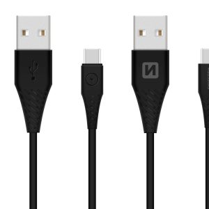 SWISSTEN datový kabel USB / USB-C 3.1, délka 1,5 m, (9mm) Barva: Černá